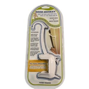 DOOR MONKEY Door Lock & Pinch Guard - New